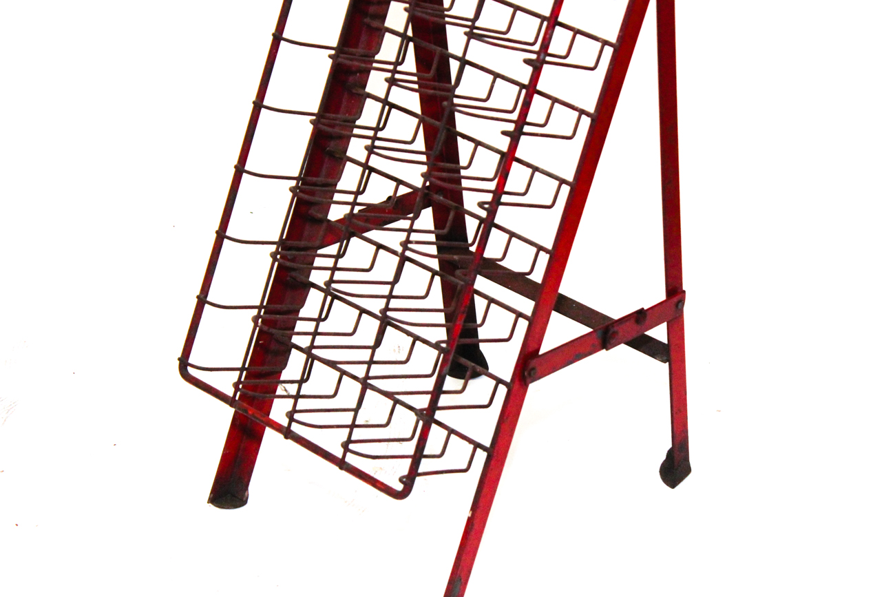 Vintage Steel Empty Soda Bottle Return Rack EBTH